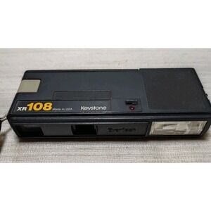 Vintage Black Film‎ Pocket Camera Keystone XR108  - EverFlash Vintage Untested